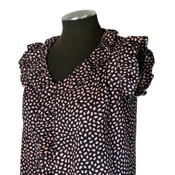 SOLD - Ann Taylor – Petite Ruffled V-Neck Pullover Top – Petite Small - Picture 8 of 10